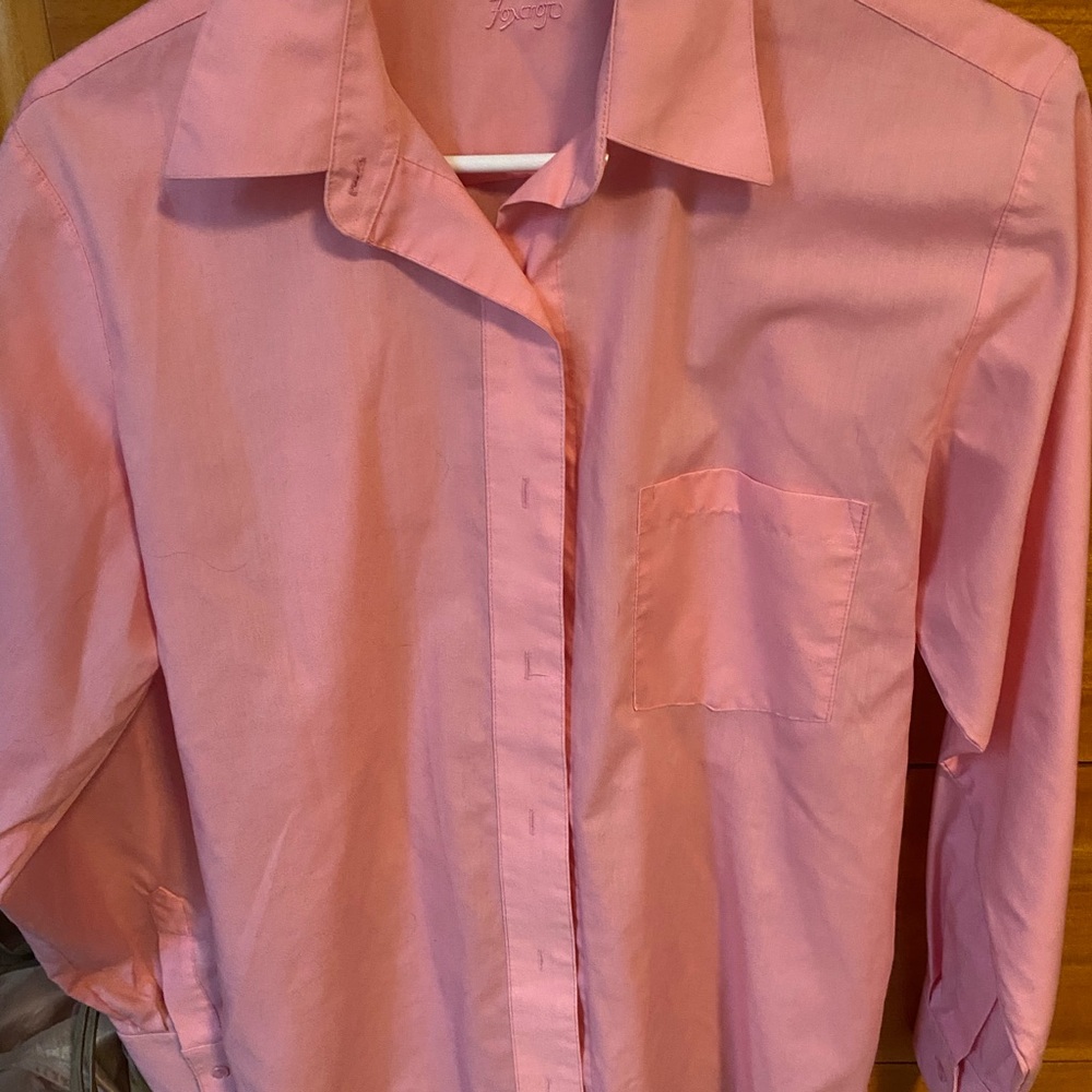 Pink button down